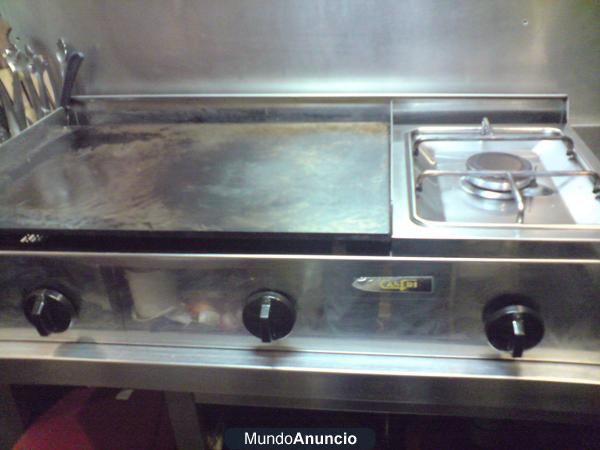 SE VENDE PLANCHA  DE COCINA DE GAS + 1 FUEGO