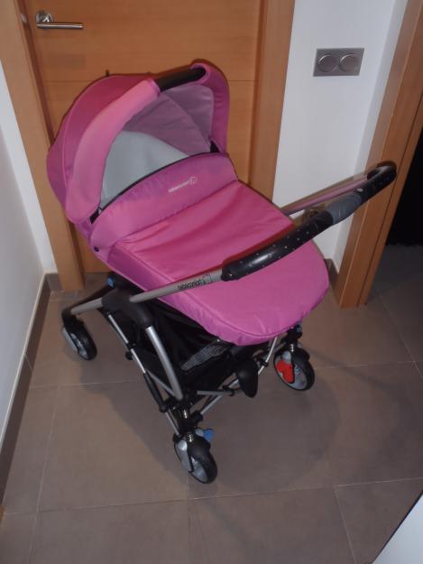 Carrito de bebe, 3 en 1. de la marca bébéconfort.trio cochecito streety. color dhalia pink