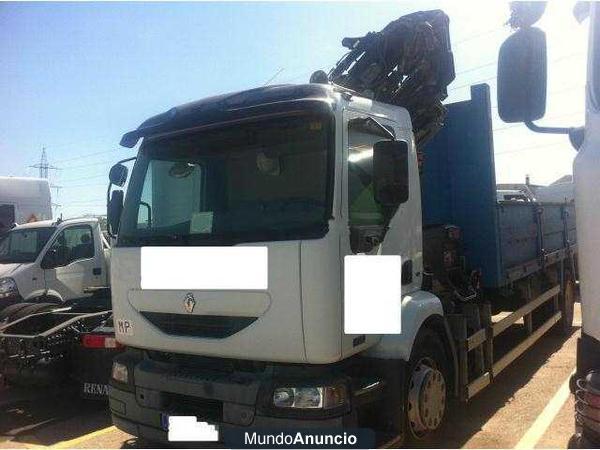 Trucks-Lkw Renault midlum 220.18 grua HIAB 166 X