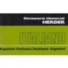 DICCIONARIO UNIVERSAL.- Español-Italiano. Italiano-Español. --- Herder, 1985 - mejor precio | unprecio.es