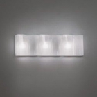 Artemide Logico parete mini 3 in linea fluorescente, difusor seda, fondo gris - iLamparas.com - mejor precio | unprecio.es