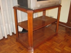 Mesa de TV de madera de Haya y cristal - mejor precio | unprecio.es
