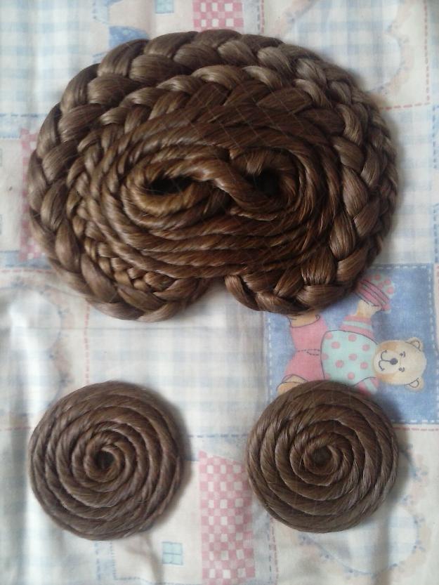 Moños de fallera postizos para adulto