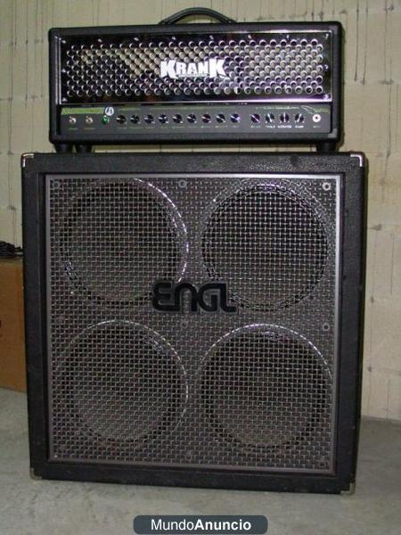 Cabezal de guitarra Krank Krankenstein + ENGL 4x12\