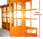 4 puertas de madera con cristal - mejor precio | unprecio.es