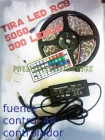 kit tira 300 leds RGB 5050 waterproof con mando - mejor precio | unprecio.es