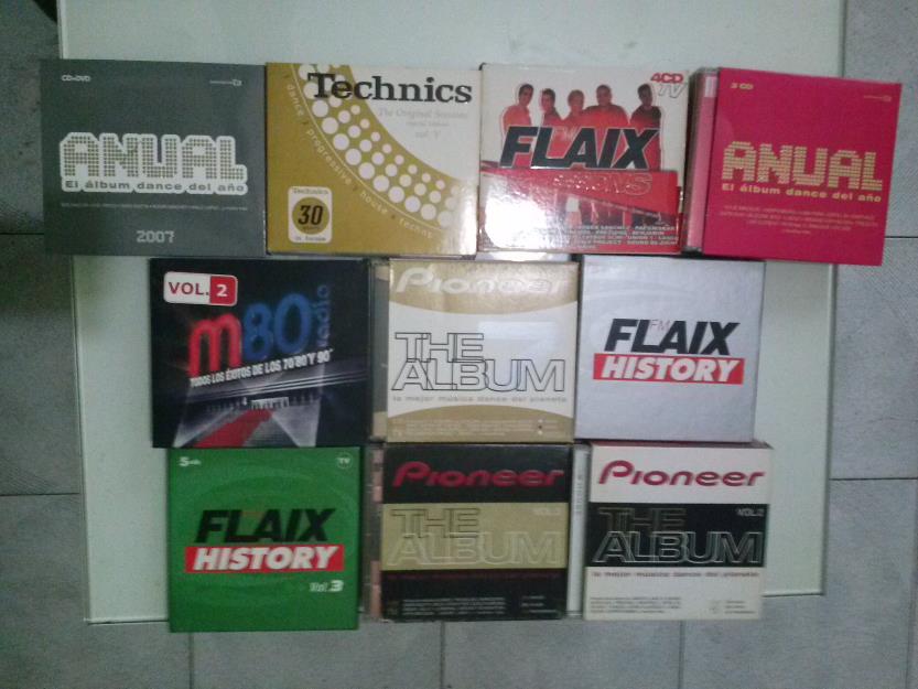 House, progresive y dance, lote de 35 CDs.