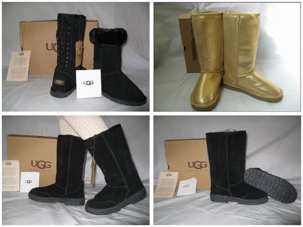 Raquetas de nieve, botas Ugg. Marry Christmas! De regalo de Navidad, buen par de botas Ugg.