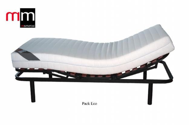 Cama articulada electrica +colchon latex 100%