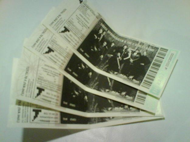 ENTRADAS TICKETS BRUCE SPRINGSTEEN MADRID 17 JULIO 2008