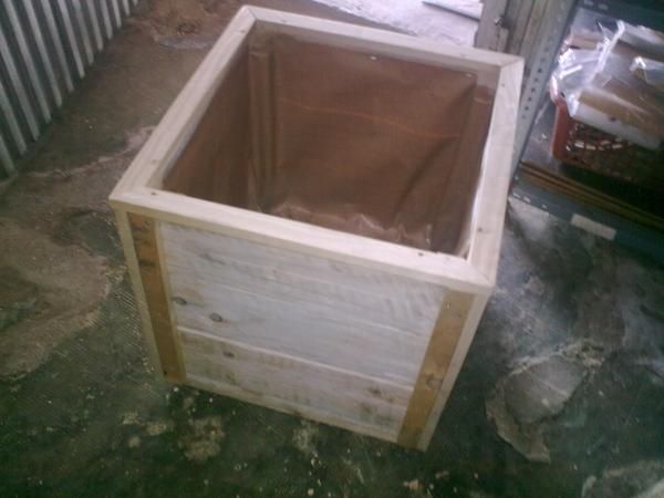 jardineras rústicas de madera