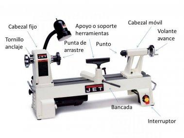 Torno para madera JET Wl- 1220