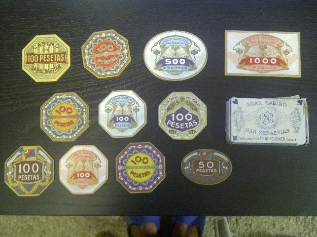 Colección de fichas de Gran Casino de San Sebastían (1919-1923)