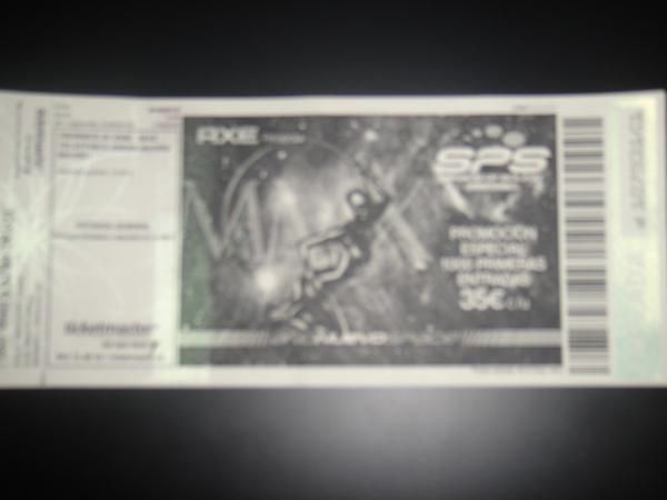 VENDO ENTRADA SPACE OF SOUND 2010