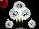 PENDIENTES Y PEINETAS DE FLAMENCA A CROCHET - mejor precio | unprecio.es