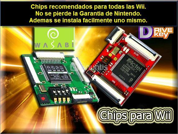 WII CHIPS :COMPRAR  DRIVEKEY, SUNDRIVER Y WASABI DX