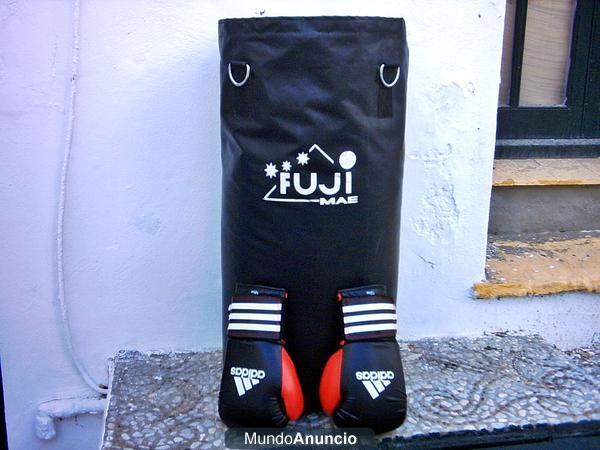 SACO DE BOXEO FUJI MAE Y GUANTES ADIDAS