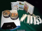 Nintendo Wii chip+4 mandos+2 nunk+2 fundas+3 juegos+dance pad+regalos - mejor precio | unprecio.es