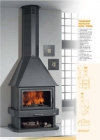 Chimenea frontal cerrada con leñera - VIENA - mejor precio | unprecio.es