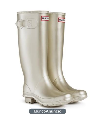 Botas HUNTER huntress gold metallic