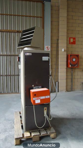 Calefactor de aire caliente seminuevo a gasóleo, gas natural o propano