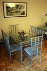 Mesa comedor cristal + 6 sillas (y sillón POANG de regalo) - mejor precio | unprecio.es