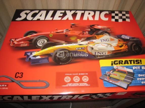 Scalextric C3 F1 Pit Box + 15 m. pistas