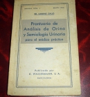 Prontuario de analisis de Orina 1936 - mejor precio | unprecio.es