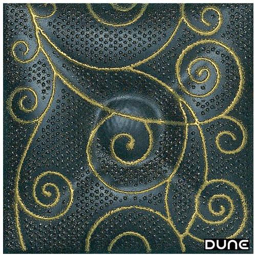 Dune - Pieza cerámica Decor Capitoné Noir 10x10