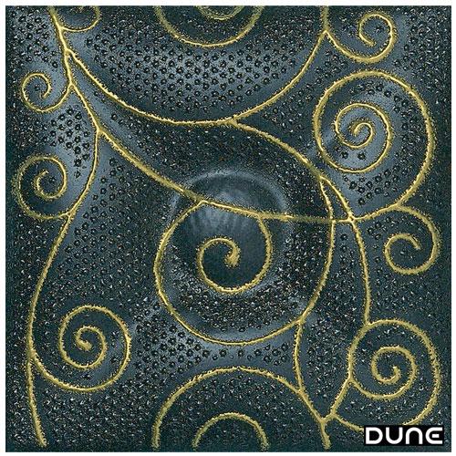 Dune - Pieza cerámica Decor Capitoné Noir 10x10