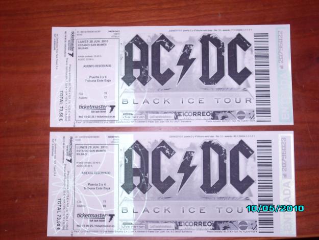 Entrada ACDC Bilbao 28 Junio!!