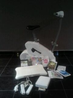 consola wii+bicicleta wii+wifit+juegos