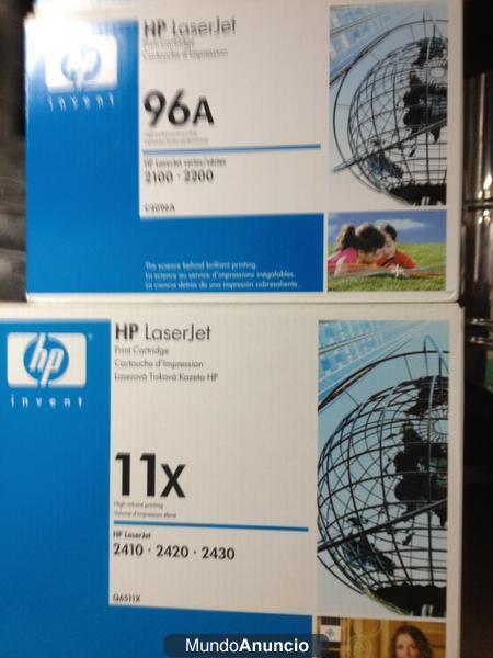 vendo toner hp Q6511X y C4096A precintados y nuevos.