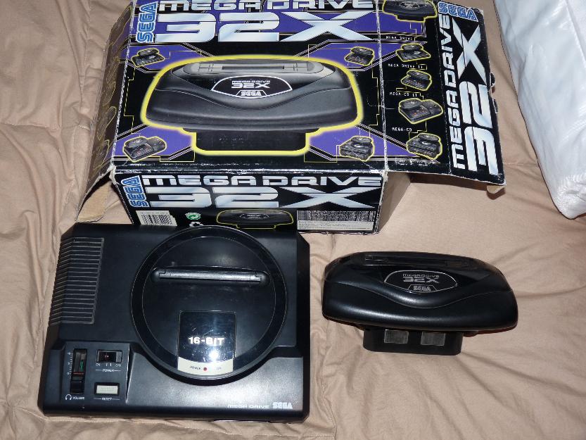 Mega Drive + 32X + Juegos + Cableado + 2 mandos + Instrucciones