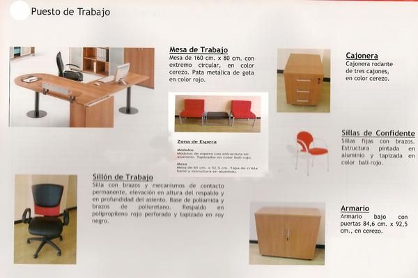 Muebles de oficina - Puesto de trabajo y zona de espera