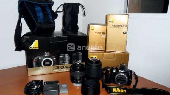 Nikon d3000 + 2 objetivos