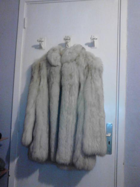 precioso abrigo de piel de zorro blanco de finlandia