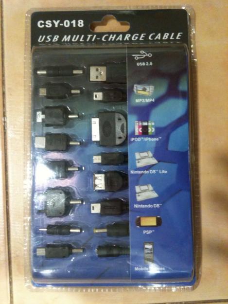 Cable Universal USB cargador para iPhone, iPod PSP NDS MP3.