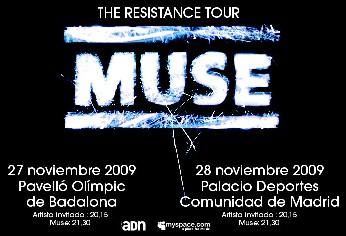 Entradas Muse PISTA Madrid