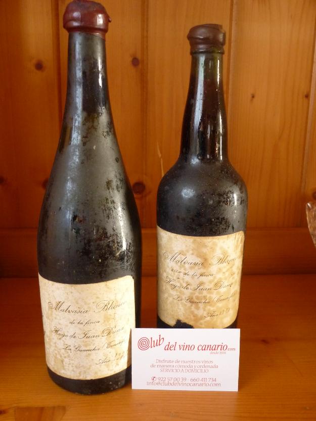 Botellas de vino de 1908 y 1903, Tenerife
