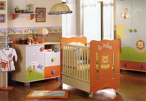 Colorida habitación para bebés