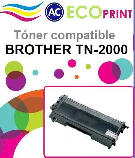 Tóner Compatible BROTHER TN2000/2005 Negro