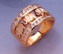 Anillo oro elefantes Cristian Lay