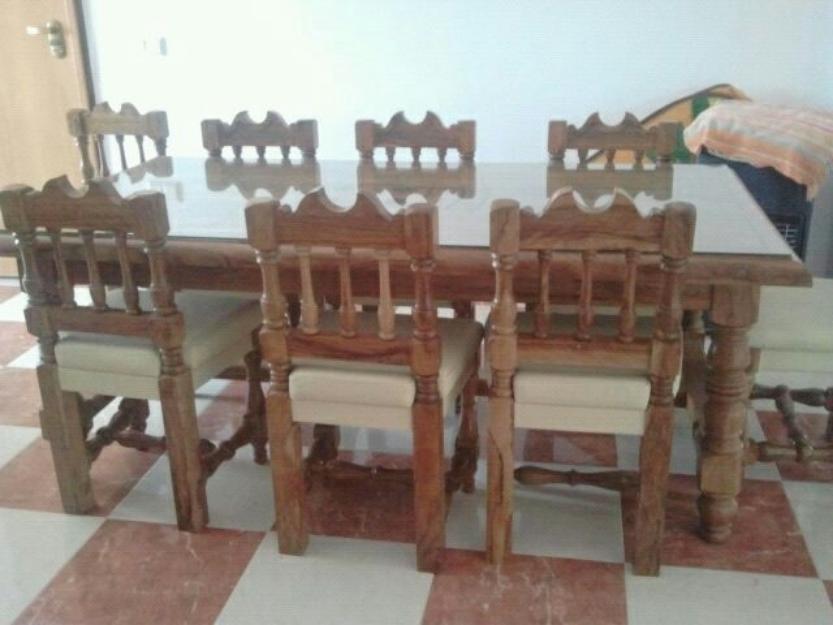 mesa de madera de olivo