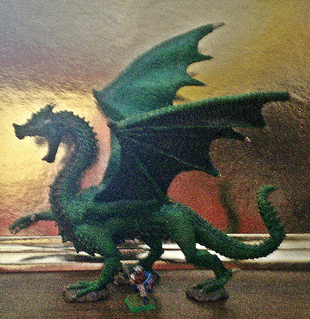 Warhammer heroquest  dragon Viridius propainted