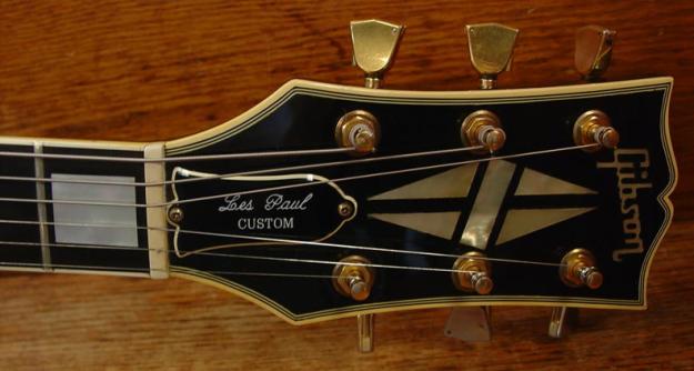 1982 Gibson Les Paul Custom negro la belleza con el caso