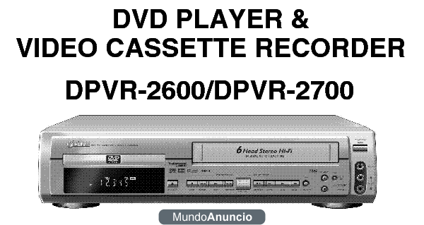 SE VENDE FUNAI DVD CD PLAYER & cASSETTE RECORDER DPVR-2700