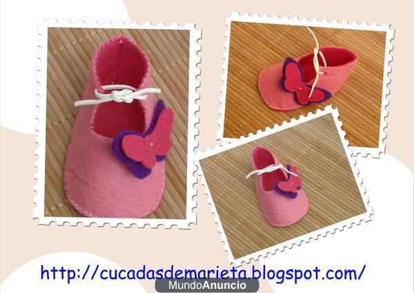 broches fieltro enfermeras zapatos fieltro bebes