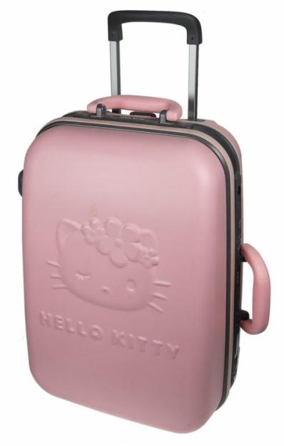 Vendo Maletas Hello Kitty grande y de mano a juego rosas