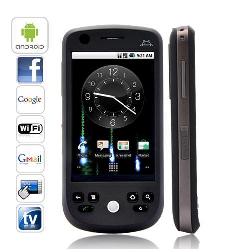 Teléfono Google H6 Android 2.1, GPS, TV, WIFI, Táctil, Facebook, Email, etc